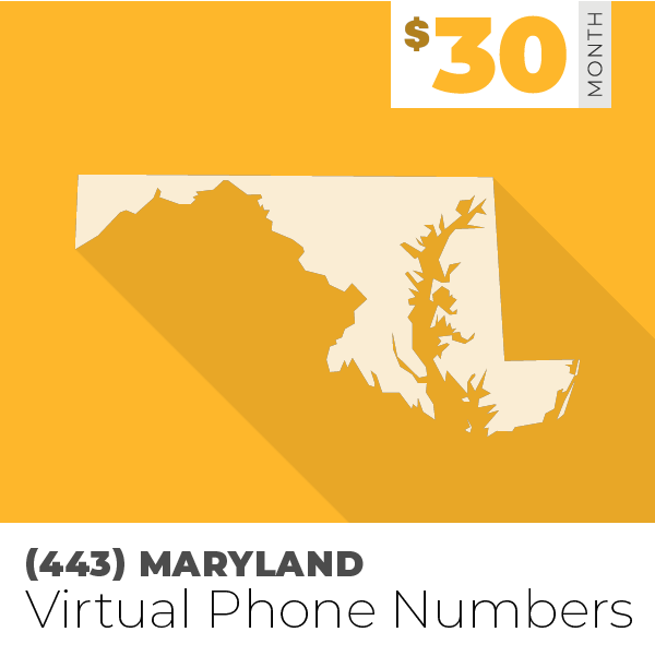  443 Area Code Phone Numbers For Business 30 Month