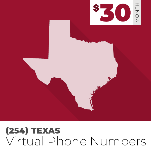 254 Area Code Phone Numbers For Business 30 Month